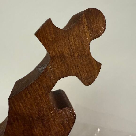 Vintage 1970s Wooden Puzzle Jenell Todd Woodland Animals Tire Swing Tree Painted - Picture 14 of 16